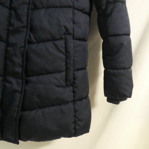 H&M | size 10-11 years | Navy Blue Hooded Quilted Puffer Coat - Parka - Jacket - Picture 8 of 13